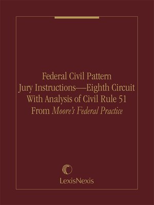 cover image of Federal Civil Pattern Jury Instructions